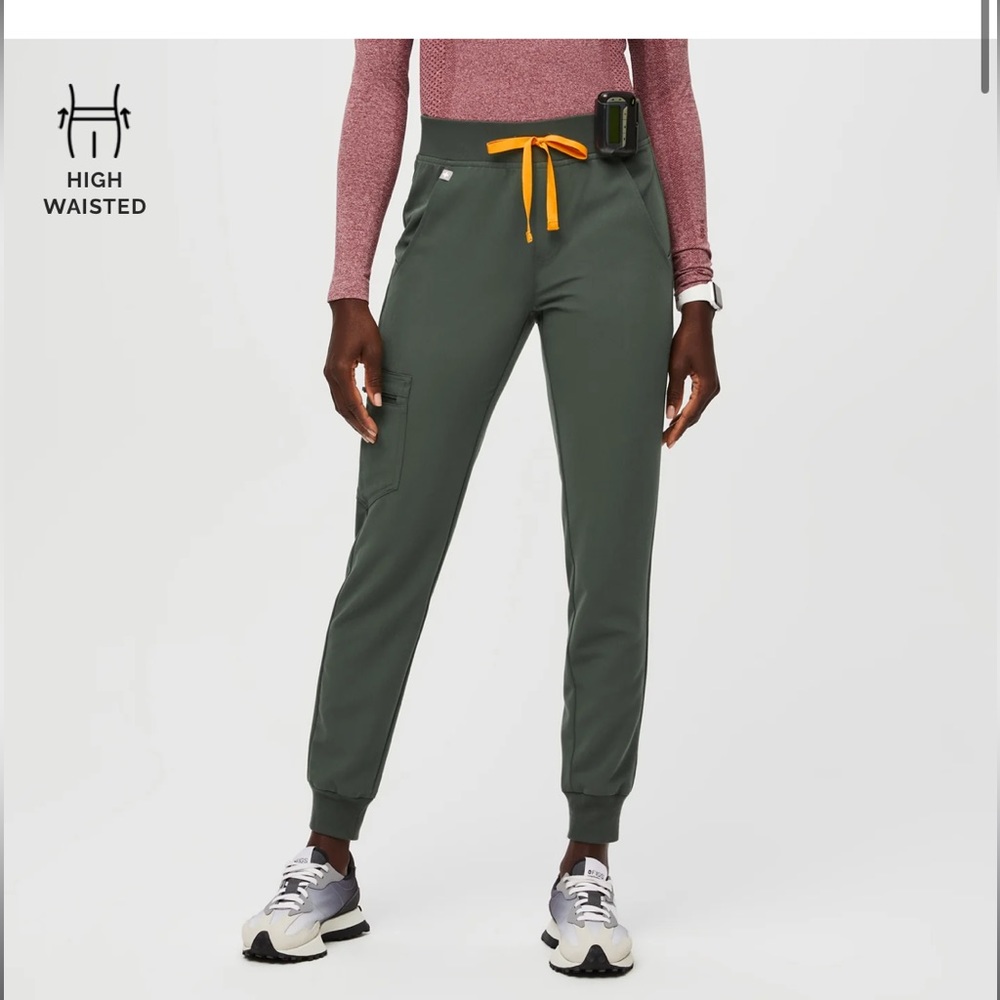 Figs Moss High Waisted Zamora Joggers